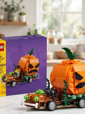 LEGO Jack-O'-Lantern Pickup Truck 40822 | Building Toys for Boys & Girls, Ages 8